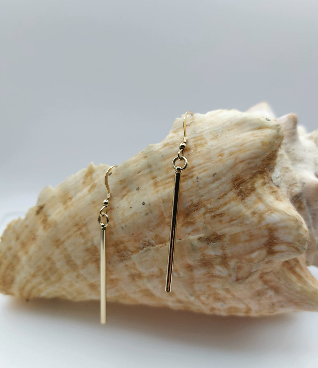 Gold Bar Earrings